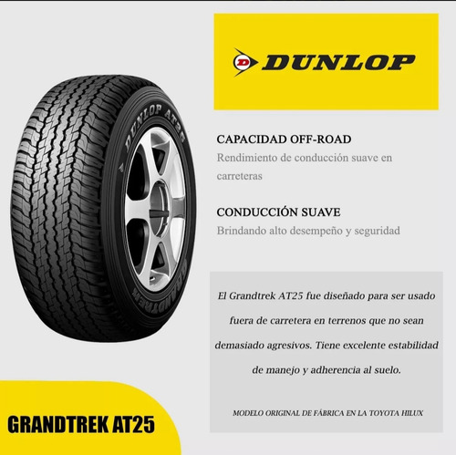 2 Neumaticos Dunlop 265/60 R18 110h At25 Para Hilux