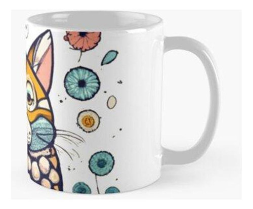 Taza Lindo Gato Vector Vintage Calidad Premium