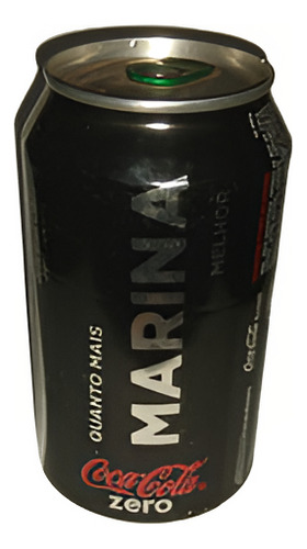 Marina - Lata Coca Cola Zero Vazia Com Nome Coleção (Usado)