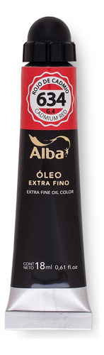 Oleo Profesional Alba 18ml Rojo De Cadmio 634