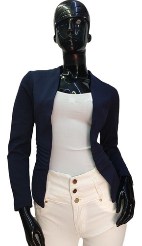Imagen 7 de 10 de Saco Blazer Para Dama Mujer Formal Casual Abanico Entallado