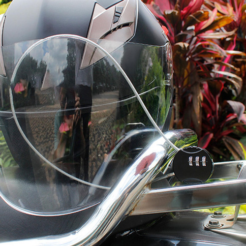 2 X 6x Candado Para Casco De Motocicleta Candado 2 Piezas