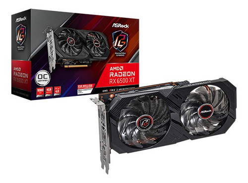 Imagen 5 de 5 de Placa de video AMD ASRock Phantom Gaming Radeon 6500 Series RX 6500 XT RX6500XT PGD 4GO OC Edition 4GB