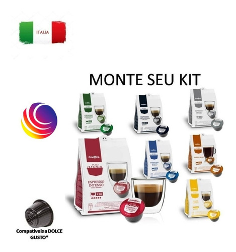 48 Capsulas Café Compatíveis Dolce Gusto - Gimoka Italia