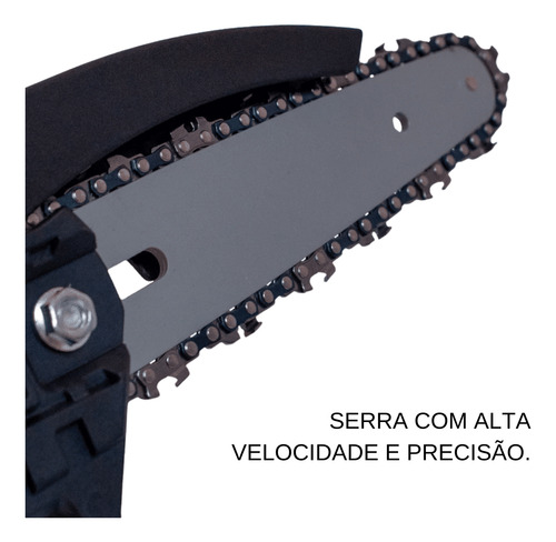 Motosserra Elétrica 6pol Portátil 21v Bivolt Frequência 60hz