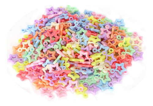 Craft Beads 300pcs/bag 5pointed Star Shaped Plastic