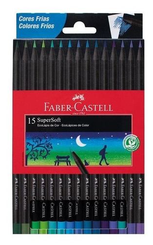 Lapices Faber Castell Supersoft X15 Colores Frios.