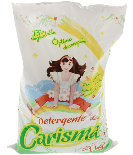 Detergente En Polvo Biodegradable Ropa Telas Carisma 1kg
