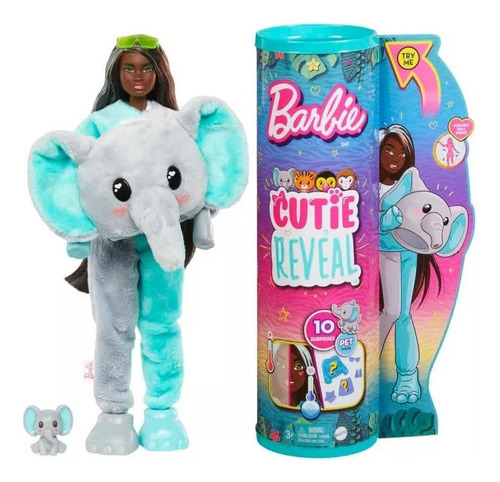 Barbie Cutie revela fantasia de elefante com surpresas - Mattel