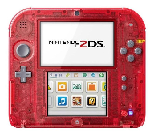 Nintendo  3DS 2DS Standard color  rojo transparente