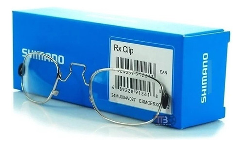 Óculo Esportivo Shimano Sportivo Rx Clip 42m X 29mm - Tranparente Com Tratamento Da Lente Clássica - Prata
