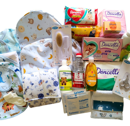 Kit Maternal Bolso Cambiador Recién Nacidos Clínica