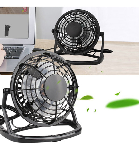 Mini Ventilador De Escritorio Portátil Usb De 4 Pulgadas, Ve