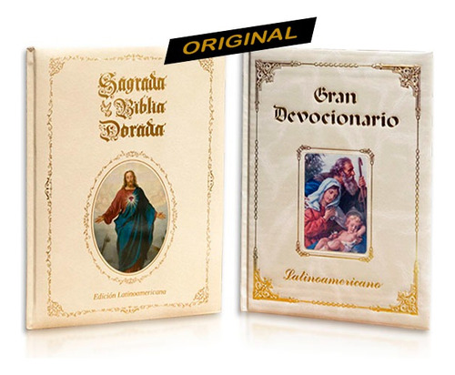 Super Promo 2x1 : Sagrada Biblia Dorada + Gran Devocionario