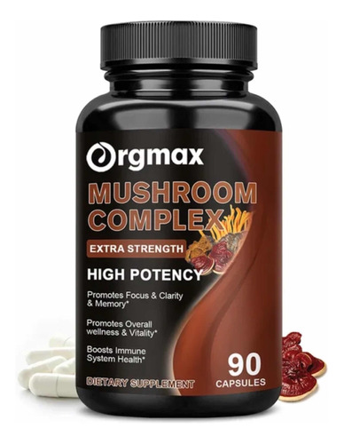 Mushroom Complex 2.760 Mg. Melena De León, Reishi, Cordyceps