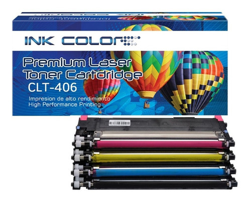 Kit 4 Toner 406 Genéricos Clp-360 Clp-365 Clx-3300 Clx-3305 