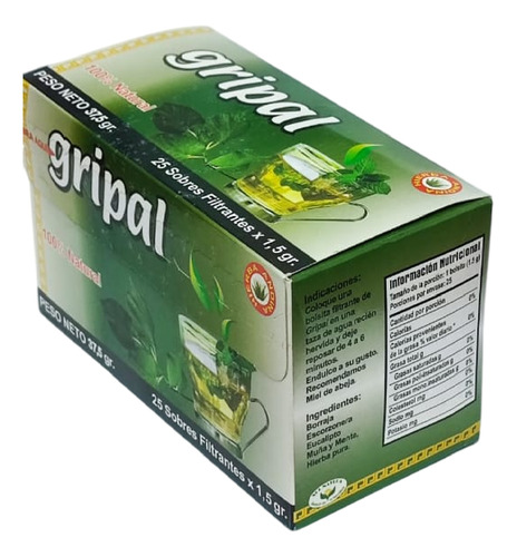 Té Gripal Hierba Global 25 Saquitos 30g Infusión
