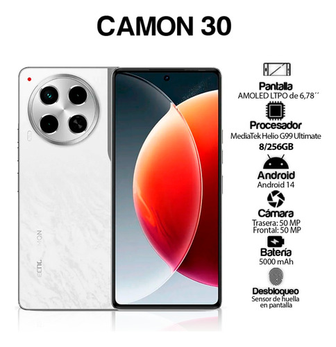 Telefono Celular Tecno Camón 30 8/256gb A Credito
