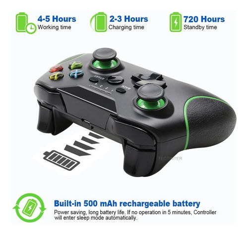 Imagen 6 de 10 de Control Joystick Inalámbrico Para Xbox One Pc Vibración Dual