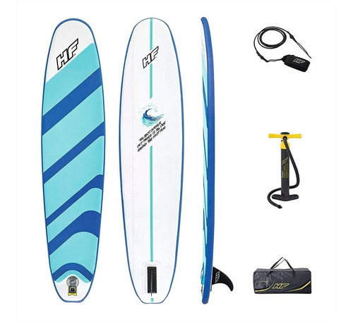 Imagen 2 de 9 de Tabla De Surf Bestway Inflable Con Correa + Inflador + Bolso