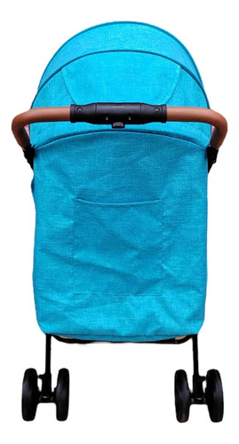 Carriola Para Bebé Prinsel Mónaco Plegable A Una Mano Color Azul Chasis Negro