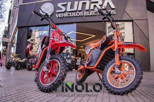 Mini Cross Para Niños Electrica Sunra + Casco De Regalo / E