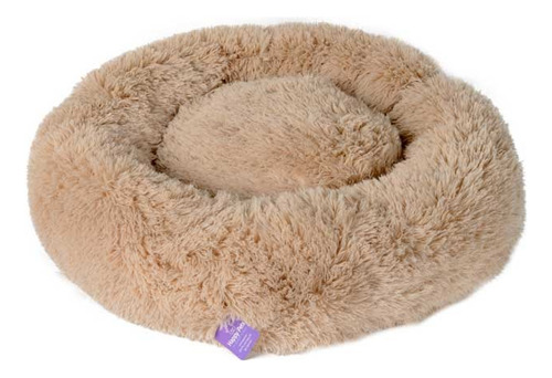 Cama Puff Pelo Largo - Para Perros & Gatos Medianos