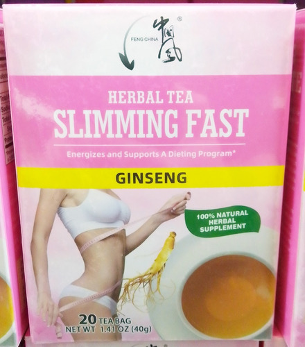 Te Adelgazante Ginseng Caja 100 Bolsitas Envio Gratis