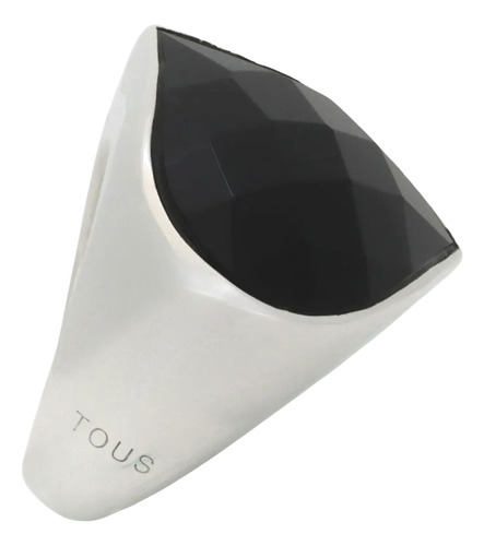 Anillo Tous Tulipan De Onix En Plata 925 9,6 G Numero 5,5 Plata 5,5 (Usado)