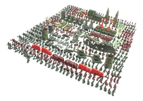 Plastic Toy Soldiers Kit 4 Cm 519 Pieces