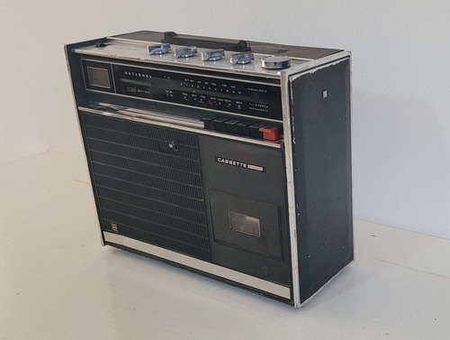 Antiguo Equipo De Audio National - Casette Phono Negro (Usado)