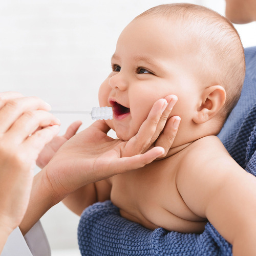 Nuevo Limpiador De Lengua For Bebés, Cepillo De Dientes For