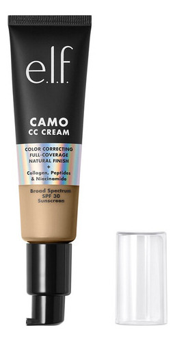 Base de maquillaje en crema E.L.F. Camo Camo CC Cream tono light 205 n - 30g