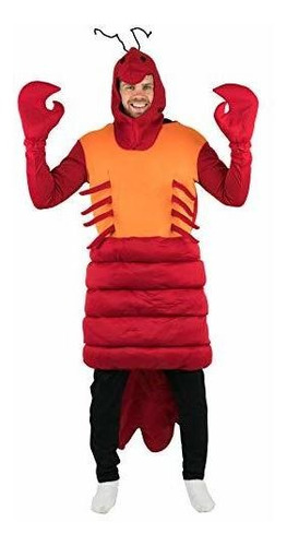 Disfraz Hombre - Disfraz De Langosta Roja Bajo El Mar Para A