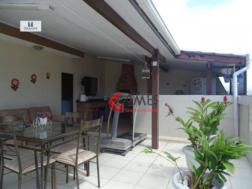 Imagem 12 de 30 de Cobertura Com 5 Dormitórios À Venda, 236 M² Por R$ 530.000,00 - Jardim Las Palmas - Guarujá/sp - Co0139