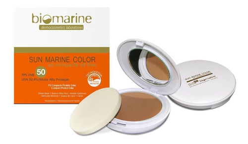 Biomarine Sun Marine Color FPS50 Bege - Pó Compacto