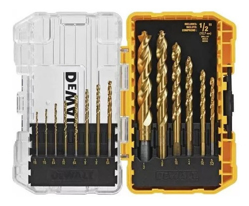 Set De Brocas Dewalt Titanio Toughcase - E.o.