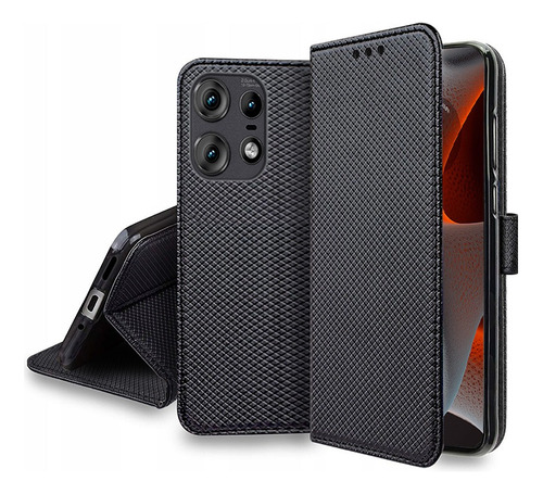 For Motorola Edge 50 Pro 5g Wallet Flip Stand Case+lanyard