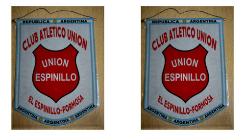 Banderin Mediano 27cm Club Union El Espinillo Formosa