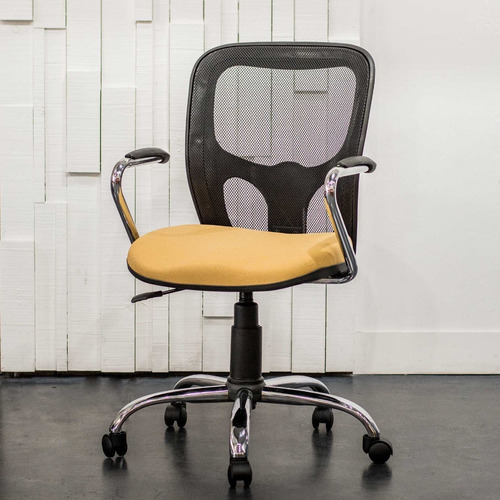 Imagen 2 de 7 de Silla De Oficina Ejecutiva De Red Cromada Homeoffice