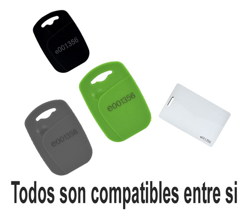 Tags Rfid Llave Electronica Acceso Edificios 13.56mhz Verde