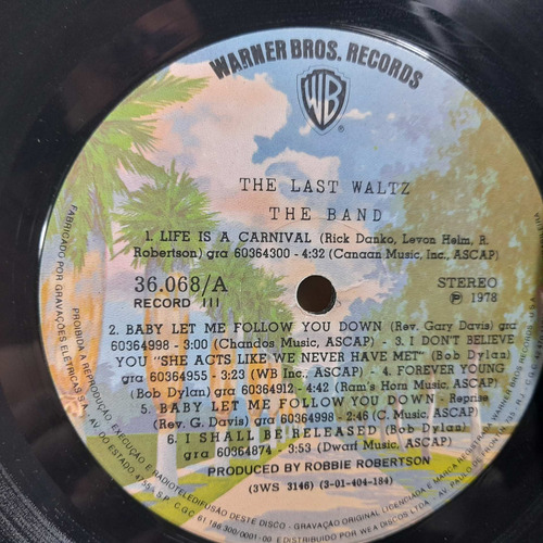 Imagem 9 de 10 de Vinil Lp The Band The Last Waltz Álbum Triplo Com Encartes