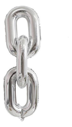 10 Globos Metalic Eslabon Para Formar Cadena Eslabones 40cm