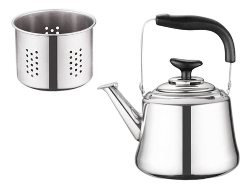 T Hervidor De Té Silbante De Acero Inoxidable Mango