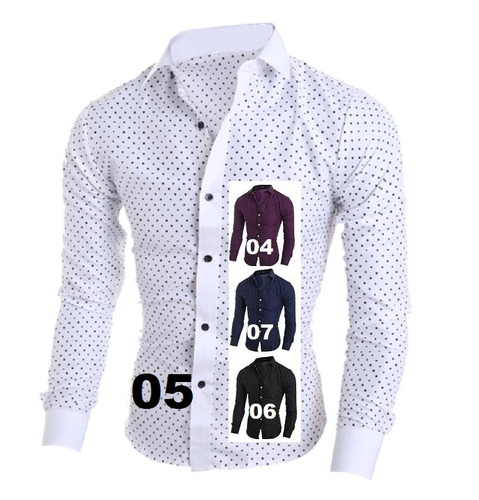 Comprando 2 Frete Grátis Camisa Social Slim Premium 4% Lycra