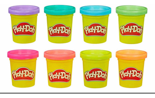Play-doh 4 Pz Color Al Azar 112 Gr C/u Hasbro Plastilina!!!!