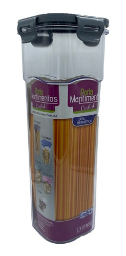 Pote Hermético Acrílico P Macarrão Conserva Alimento 1500ml