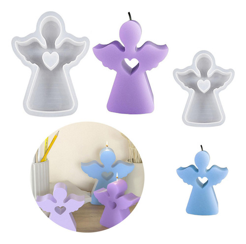 Molde De Silicona De Ángel Para Hacer Velas, Molde Para
