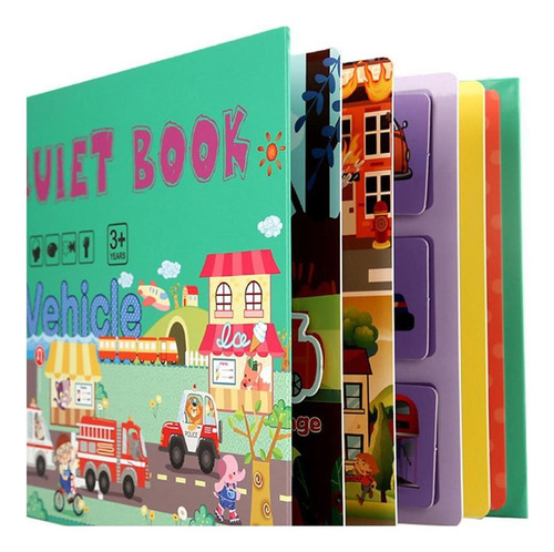 4 Uds Montessori Libro Silencioso Aprendizaje Para Niños En
