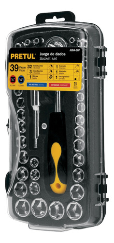 Juego De Dados, Ratchet, Extensión Herramienta 39 Piezas
